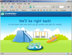stumbleupon a522621cc0390524e8679dbe9c545f83 Stumble is down?